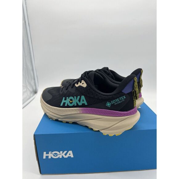 Hoka One One Men's Challenger ATR 7 GTX Gore-Tex Black/Oatmeal Trail Sz 9 New - Picture 5 of 10